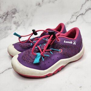 Kamik Fundy Purple Hiking Sneakers Shoes Pull-On Toddler Girls Size 9